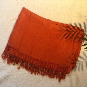 (2/$20🎁) Tangerine Orange Pashmina